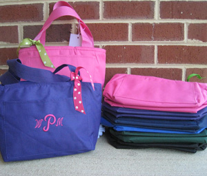 Monogrammed Lunch Tote